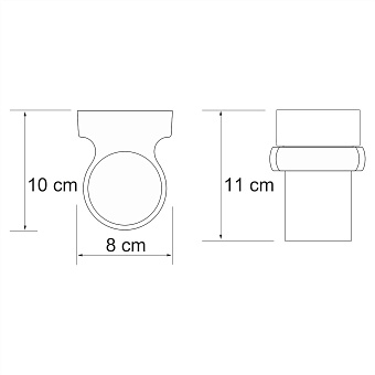 Стакан в ванную WASSERKRAFT Berkel K-6800 K-6828 хром