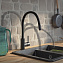 Смеситель для кухни IDDIS Kitchen 360 K36BLJ0i05 поворотный излив чёрный матовый