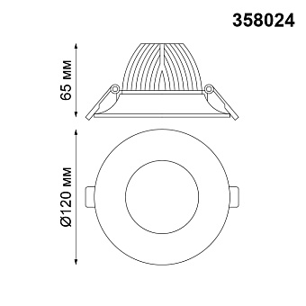 Светильник точечный встраиваемый Novotech SPOT 358024 10Вт LED