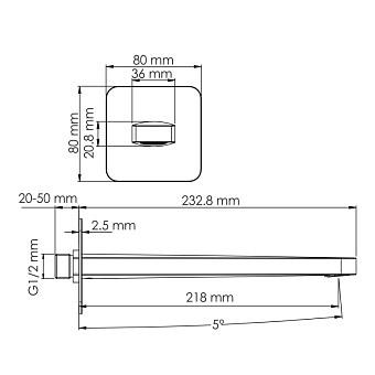 Излив WASSERKRAFT A270