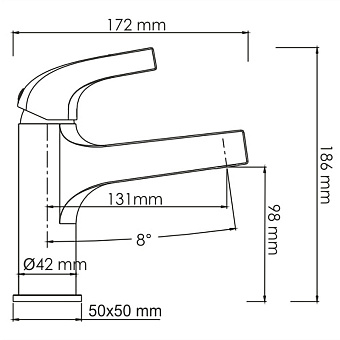 Смеситель для раковины WASSERKRAFT Sauer 7103 золото