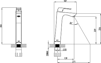 Смеситель для раковины LEMARK Unit LM4509C хром