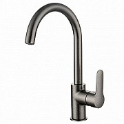 Смеситель для кухни IDDIS Cuba CU4SBJ0i05 поворотный излив состаренное серебро