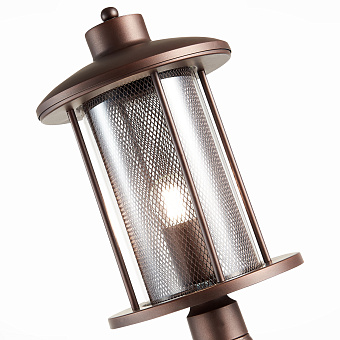 Светильник ландшафтный ST Luce LASTERO SL080.415.01 60Вт IP54 E27 тёмный кофе