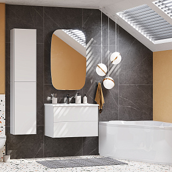 Шкаф подвесной Акватон Сохо 1A258403AJ010 25х35х80см белый