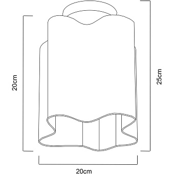 Светильник потолочный Arte Lamp SERENATA A3479PL-1CC 40Вт E27