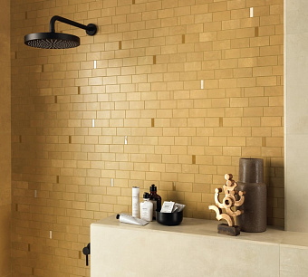 Керамическая мозаика Atlas Concord Италия Boost Pro 9BMT Mustard Minibrick Pro Yellow 33,3х29,7см 0,594кв.м.