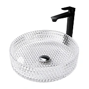 Раковина накладная Abber GLAS AK2301 39,5х39,5см