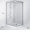 Угловое ограждение AM-PM Gem Twin Slide W90G-404-120290-MT 190х120см стекло прозрачное
