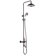 Душевая система LEMARK Peretto LM6362RB чёрный кофе