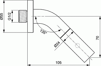 Излив IDEAL STANDARD F2845AA