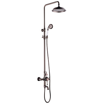 Душевая система LEMARK Peretto LM6362RB чёрный кофе