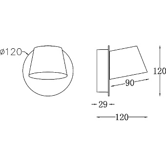 Бра Maytoni Pixel MOD421WL-L6BS3K 7Вт LED