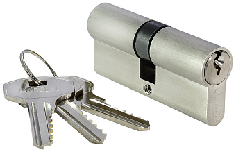 Цилиндр ключ-ключ MORELLI 70C SN 70мм матовый никель