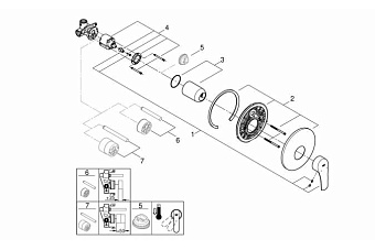 Смеситель для душа GROHE Eurosmart 33556003 хром