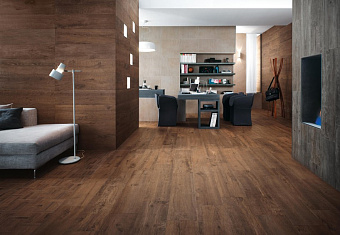 Неполированный керамогранит Atlas Concord Италия Axi AMWL Dark Oak Tatami 22,5х90см 0,81кв.м.