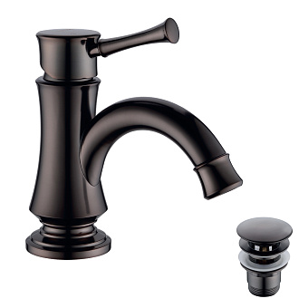 Смеситель для раковины LEMARK Peretto LM6306RB чёрный кофе
