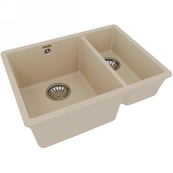 Мойка кухонная LEMARK SINARA 550.2-U 9910080 42х55см бежевый