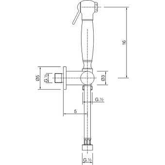 Гигиенический душ Cisal Shower AR00790021 хром