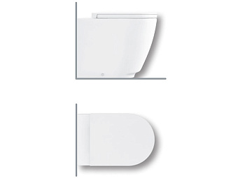 Унитаз напольный Hatria FUSION A0Y1ZA25 безободковый без сиденья