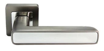 Дверная ручка нажимная MORELLI FLEX MH-44 GR/CP-S55 графит/хром