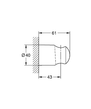 Держатель для душа GROHE 28605000 хром