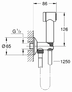 Гигиенический душ GROHE Sena Trigger Spray 35 26332000 хром
