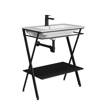 Консоль под раковину KERAMA MARAZZI Piano Next PIA.N.75.BLK чёрный матовый