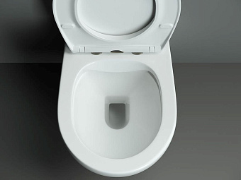Унитаз подвесной Ceramica Nova PEARL CN8001 безободковый с микролифтом