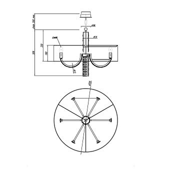 Светильник подвесной Maytoni Talento DIA008PL-06CH 40Вт E14