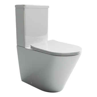Унитаз напольный Ceramica Nova HIGHLIGHT CN1802 безободковый с микролифтом