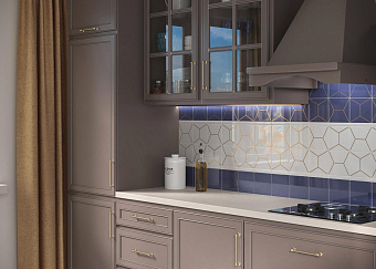 Декор KERAMA MARAZZI Витраж OP\A181\17063 белый 15х15см 0,855кв.м.