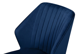 Кухонный стул AERO 50х63х82см велюр/сталь Navy
