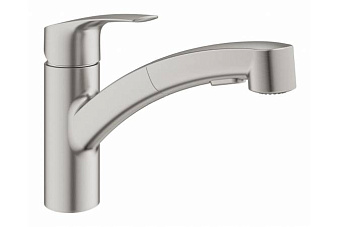 Смеситель для кухни GROHE Eurosmart 30305DC1 выдвижной излив сталь
