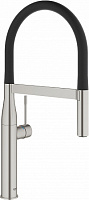 Смеситель для кухни GROHE Essence New 30294DC0 гибкий излив хром/белый