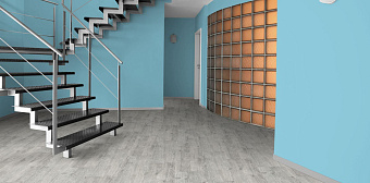Пробковый пол CORKSTYLE WOOD-GLUE 915х305х6мм Castle Oak White Castle Oak White_GLUE 3,36кв.м