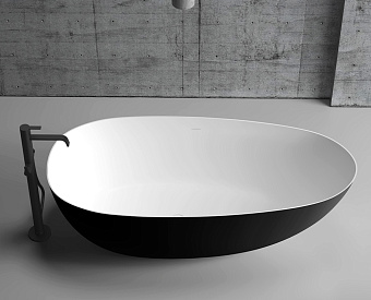 Ванна акриловая Abber AB9211MB 170х80см отдельностоящая