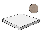 Плитка для ступеней Atlas Concord Италия Dwell A1K5 Greige Scalino Angolare SX 33х33см 0,109кв.м. неполированная