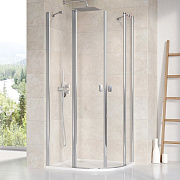 Угловое ограждение RAVAK Chrome CSKK1 3Q140C00Z1 195х80см стекло металл