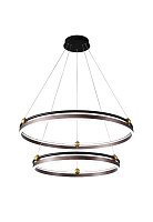 Люстра подвесная CRYSTAL LUX FERNANDO FERNANDO SP123W LED D600+800 COFFEE/BLACK 123Вт 1 лампочек LED