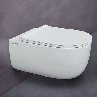 Унитаз подвесной BERGES EGO XL 082118 безободковый с микролифтом