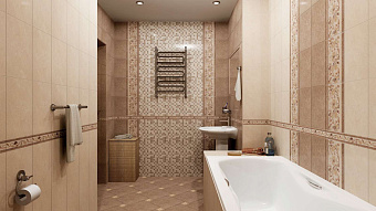Декор KERAMA MARAZZI Вилла Флоридиана HGD\A01\8245 Бежевый/Коричневый 20х30см 1,2кв.м.