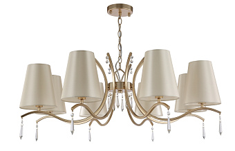 Люстра подвесная CRYSTAL LUX RENATA RENATA SP8 GOLD 480Вт 8 лампочек E14