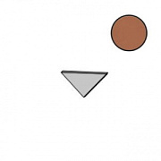 Вставка Atlas Concord Италия Prism A407 Caramel Corner A.E. 1,4х1,4см 0,004кв.м.