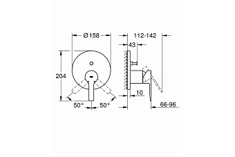 Смеситель для ванны GROHE Lineare New 24064001 хром