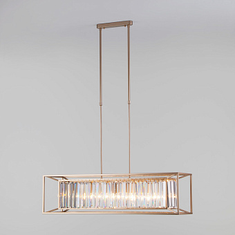 Люстра хрустальная Eurosvet Ostiniya 3299/6 хром/прозрачный хрусталь Strotskis 60Вт 6 лампочек E14