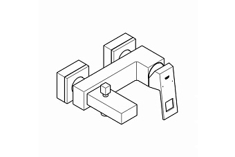 Смеситель для ванны GROHE Eurocube 23140000 хром