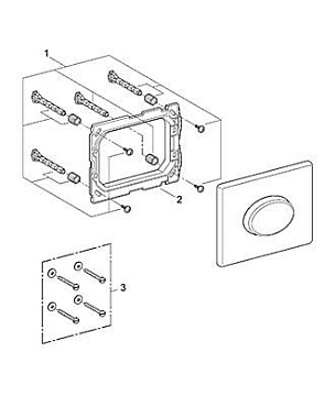 Панель смыва GROHE Skate Air 38565000 серый