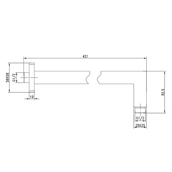 Держатель для душа LEMARK LM5887C хром