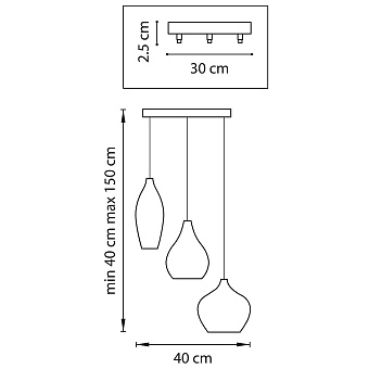 Светильник подвесной Lightstar Pentola 803051 25Вт G9